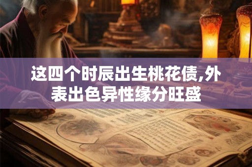 这四个时辰出生桃花债,外表出色异性缘分旺盛