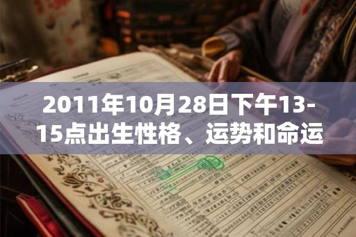 2011年10月28日下午13-15点出生性格、运势和命运