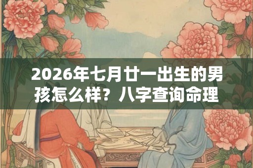 2026年七月廿一出生的男孩怎么样？八字查询命理