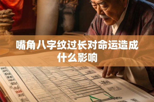 嘴角八字纹过长对命运造成什么影响