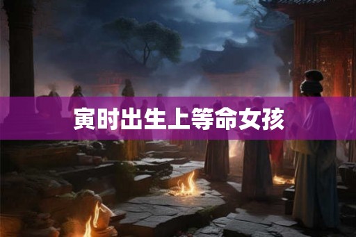 寅时出生上等命女孩
