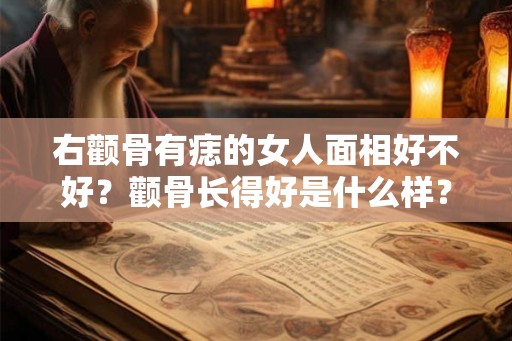 右颧骨有痣的女人面相好不好？颧骨长得好是什么样？