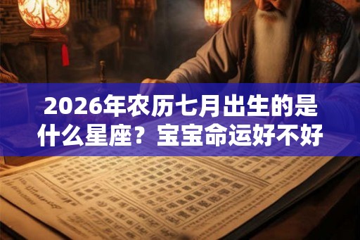 2026年农历七月出生的是什么星座？宝宝命运好不好？