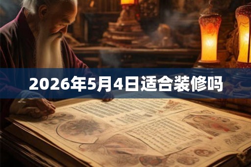 2026年5月4日适合装修吗