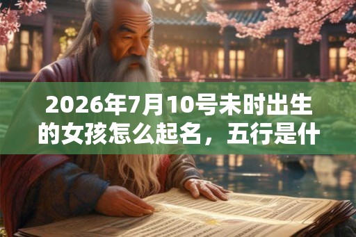 2026年7月10号未时出生的女孩怎么起名，五行是什么？
