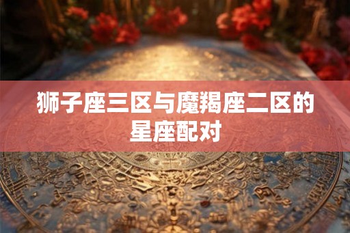 狮子座三区与魔羯座二区的星座配对