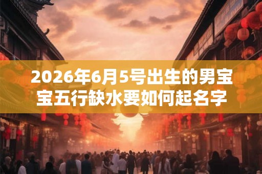 2026年6月5号出生的男宝宝五行缺水要如何起名字