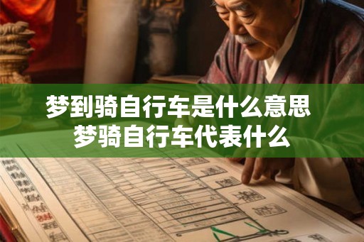 梦到骑自行车是什么意思 梦骑自行车代表什么