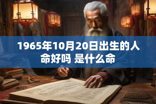 1965年10月20日出生的人命好吗 是什么命