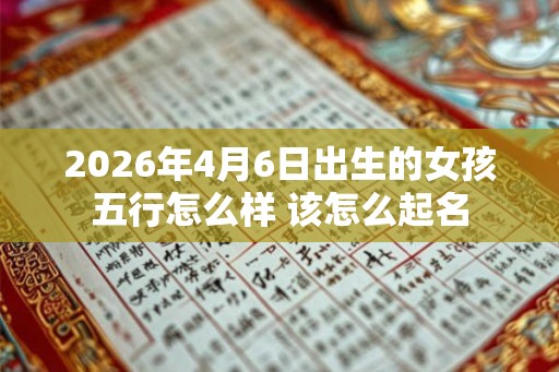 2026年4月6日出生的女孩五行怎么样 该怎么起名