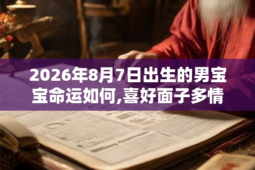 2026年8月7日出生的男宝宝命运如何,喜好面子多情重恩 2026年8月7日出生的男宝宝命运如何,喜好面子多情重恩