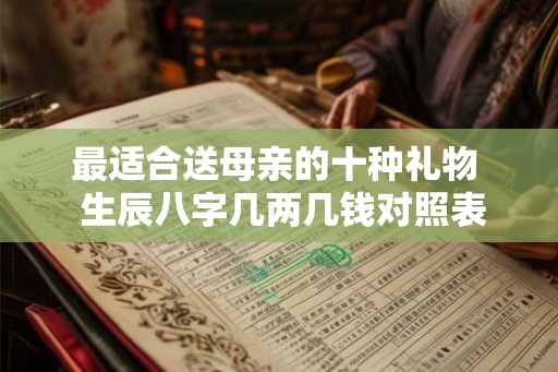 最适合送母亲的十种礼物  生辰八字几两几钱对照表女称命奶
