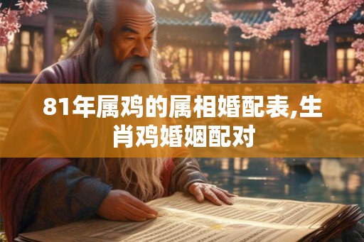81年属鸡的属相婚配表,生肖鸡婚姻配对 81年属鸡的属相婚配表,生肖鸡婚姻配对
