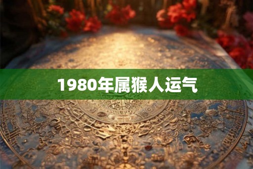 1980年属猴人运气