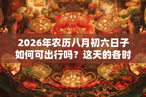 2026年农历八月初六日子如何可出行吗？这天的各时辰凶吉如何？