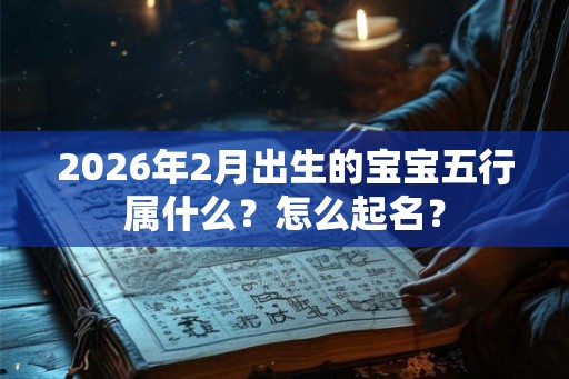 2026年2月出生的宝宝五行属什么？怎么起名？