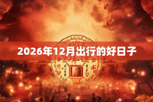 2026年12月出行的好日子