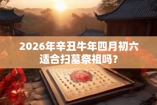2026年辛丑牛年四月初六适合扫墓祭祖吗？