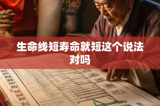 生命线短寿命就短这个说法对吗
