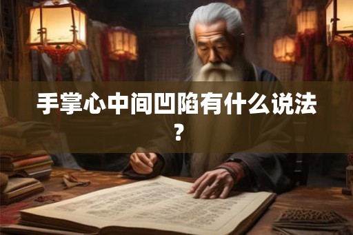 手掌心中间凹陷有什么说法? 手掌心中间凹陷有什么说法?