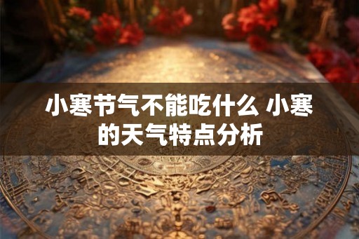 小寒节气不能吃什么 小寒的天气特点分析
