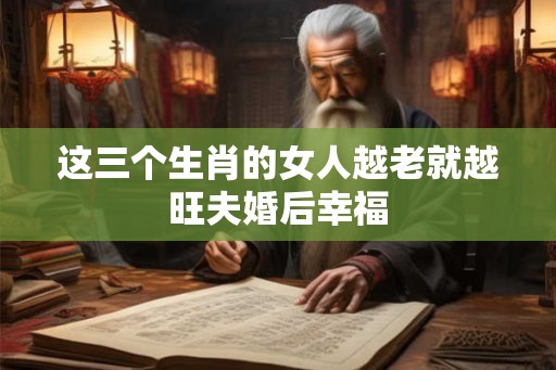 这三个生肖的女人越老就越旺夫婚后幸福