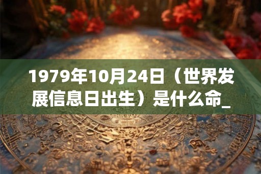 1979年10月24日（世界发展信息日出生）是什么命_命运如何