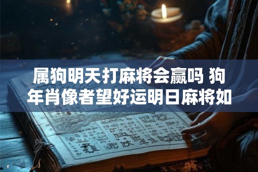 属狗明天打麻将会赢吗 狗年肖像者望好运明日麻将如何