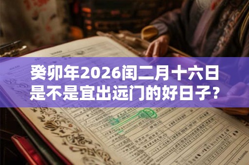 癸卯年2026闰二月十六日是不是宜出远门的好日子？