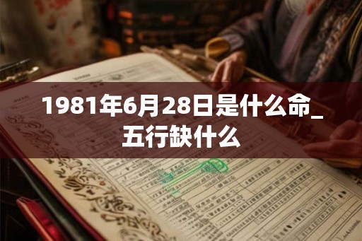 1981年6月28日是什么命_五行缺什么