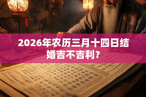 2026年农历三月十四日结婚吉不吉利？