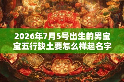 2026年7月5号出生的男宝宝五行缺土要怎么样起名字 2026年7月5号出生的男宝宝五行缺土要怎么样起名字