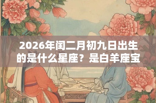2026年闰二月初九日出生的是什么星座?是白羊座宝宝吗 2026年闰二月初九日出生的是什么星座?是白羊座宝宝吗