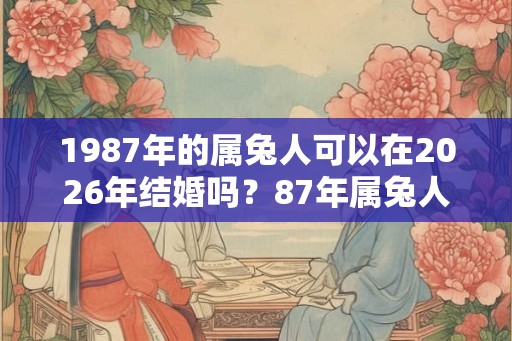 1987年的属兔人可以在2026年结婚吗？87年属兔人的婚姻和爱情