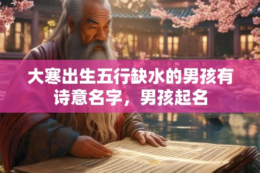 大寒出生五行缺水的男孩有诗意名字,男孩起名 大寒出生五行缺水的男孩有诗意名字,男孩起名