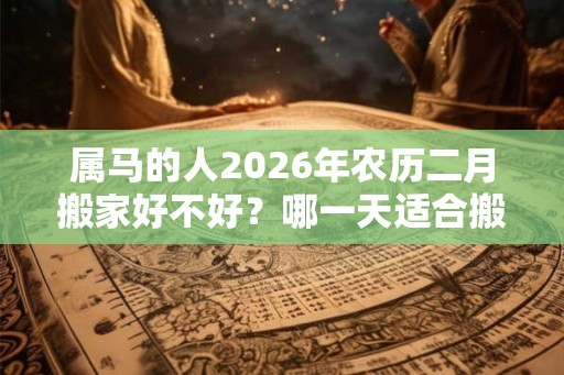 属马的人2026年农历二月搬家好不好？哪一天适合搬家？