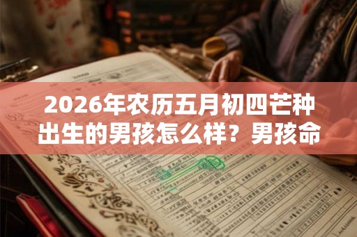 2026年农历五月初四芒种出生的男孩怎么样?男孩命运好吗? 2026年农历五月初四芒种出生的男孩怎么样?男孩命运好吗?