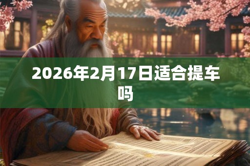 2026年2月17日适合提车吗
