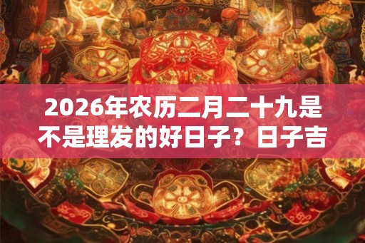2026年农历二月二十九是不是理发的好日子？日子吉凶如何？