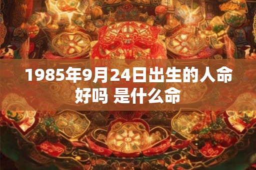 1985年9月24日出生的人命好吗 是什么命