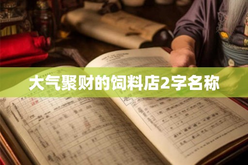 大气聚财的饲料店2字名称 大气聚财的饲料店2字名称