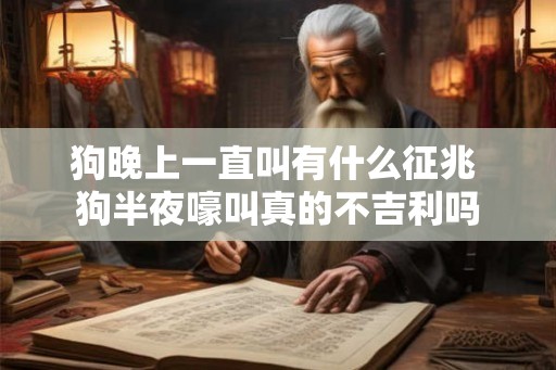 狗晚上一直叫有什么征兆 狗半夜嚎叫真的不吉利吗