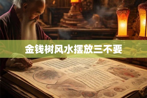 金钱树风水摆放三不要
