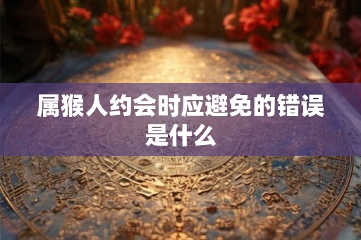 属猴人约会时应避免的错误是什么