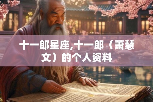 十一郎星座,十一郎（萧慧文）的个人资料