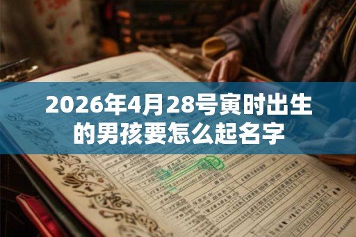 2026年4月28号寅时出生的男孩要怎么起名字