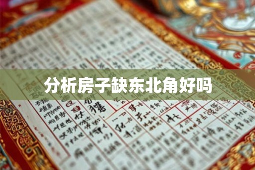 分析房子缺东北角好吗