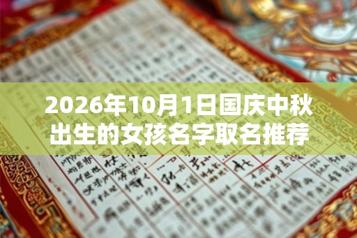 2026年10月1日国庆中秋出生的女孩名字取名推荐 2026年10月1日国庆中秋出生的女孩名字取名推荐
