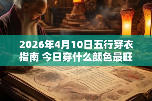 2026年4月10日五行穿衣指南 今日穿什么颜色最旺运