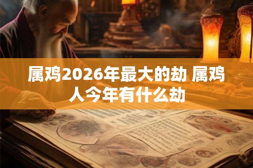 属鸡2026年最大的劫 属鸡人今年有什么劫